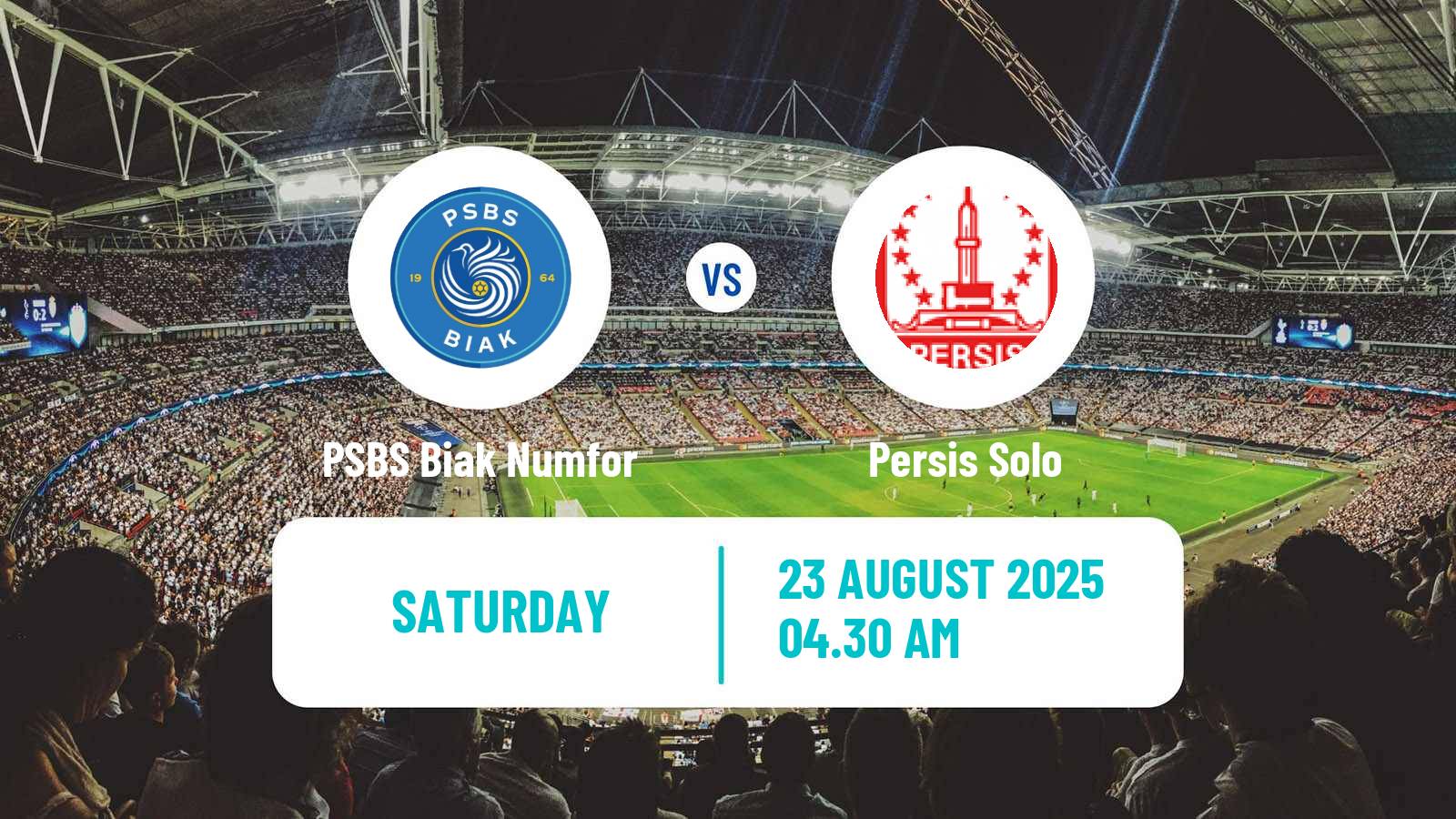 Football Indonesian Liga 1 PSBS Biak Numfor - Persis Solo