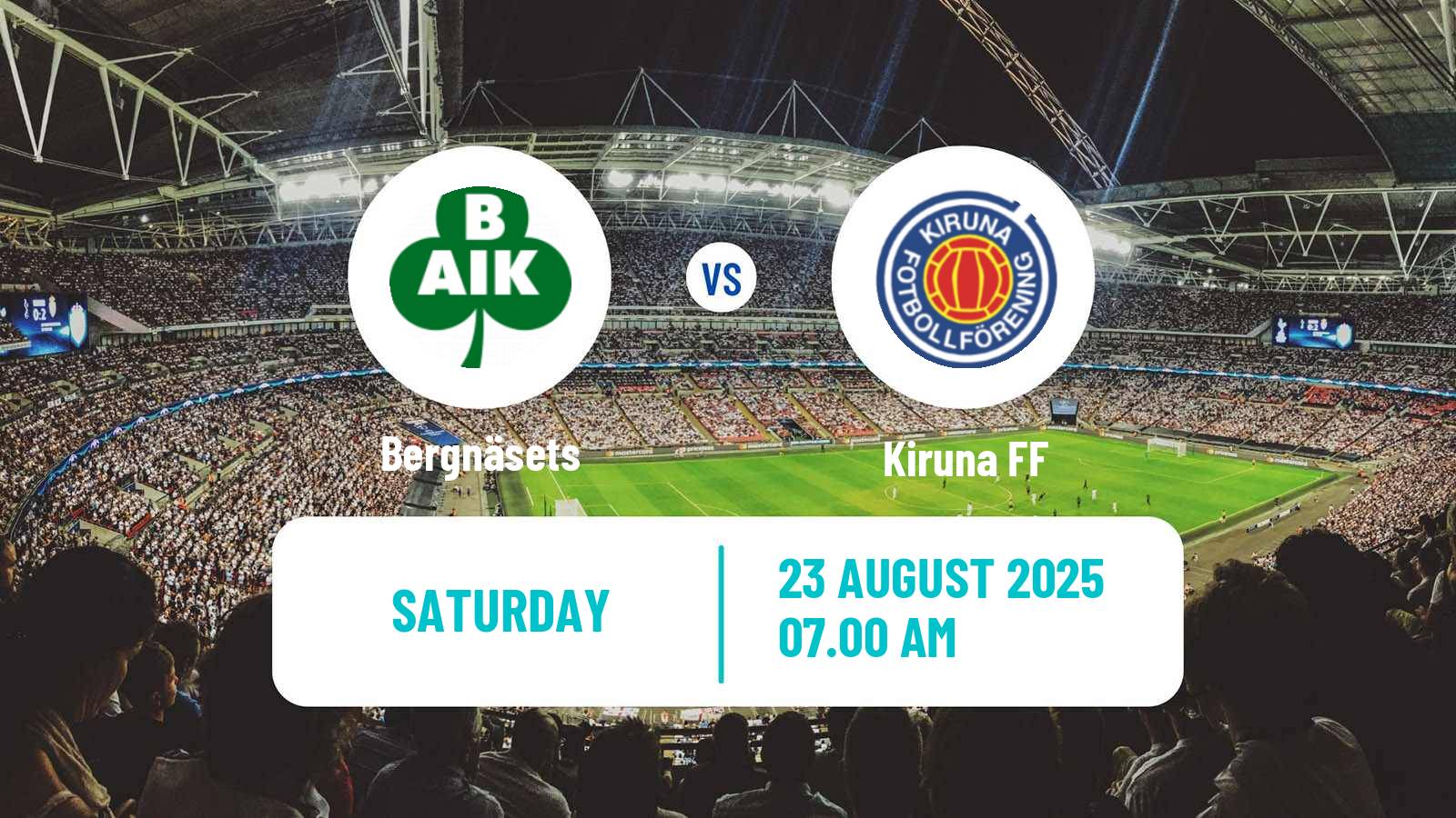Football Swedish Division 2 - Norrland Bergnäsets - Kiruna