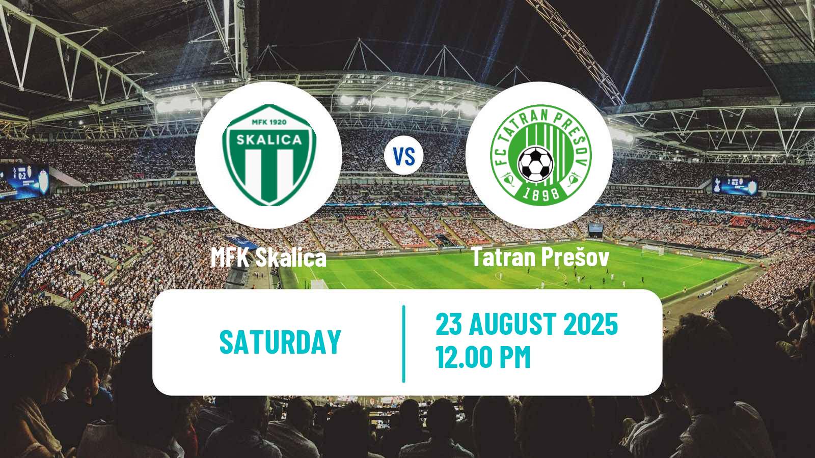 Football Slovak Superliga Skalica - Tatran Prešov