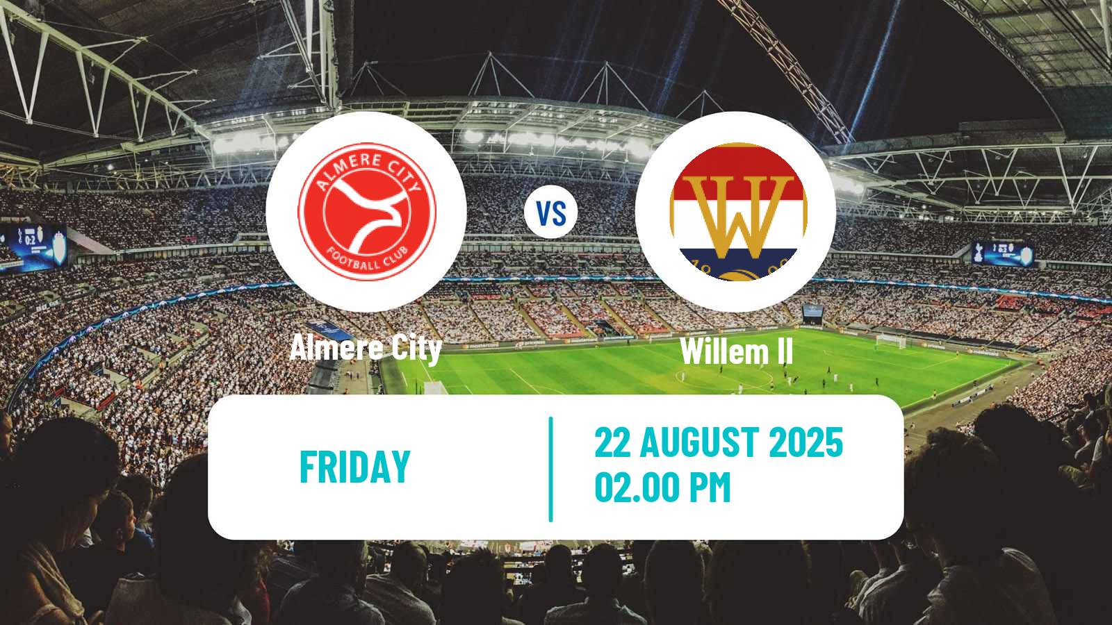 Football Dutch Eerste Divisie Almere City - Willem II