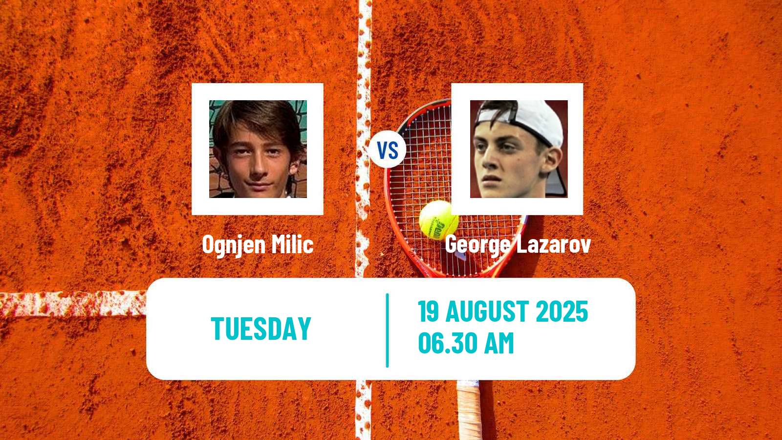 Tennis ITF M15 Pirot 2 Men Ognjen Milic - George Lazarov