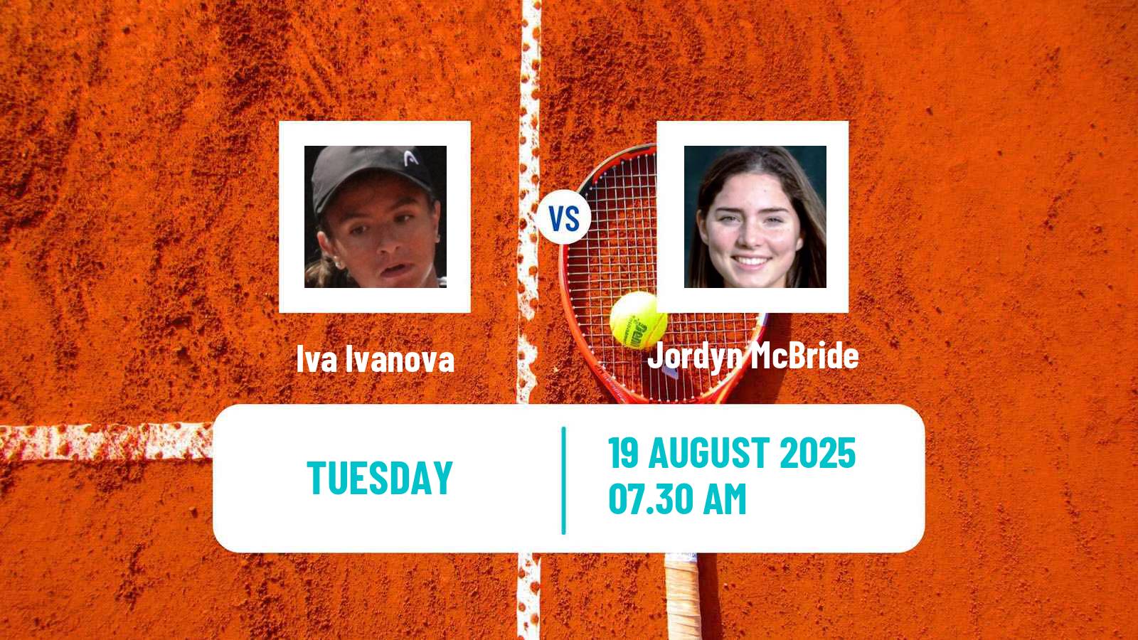 Tennis ITF W15 Monastir 30 Women Iva Ivanova - Jordyn McBride