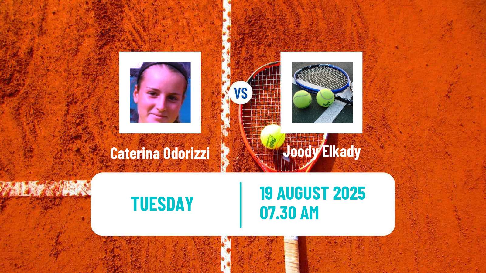 Tennis ITF W15 Monastir 30 Women Caterina Odorizzi - Joody Elkady