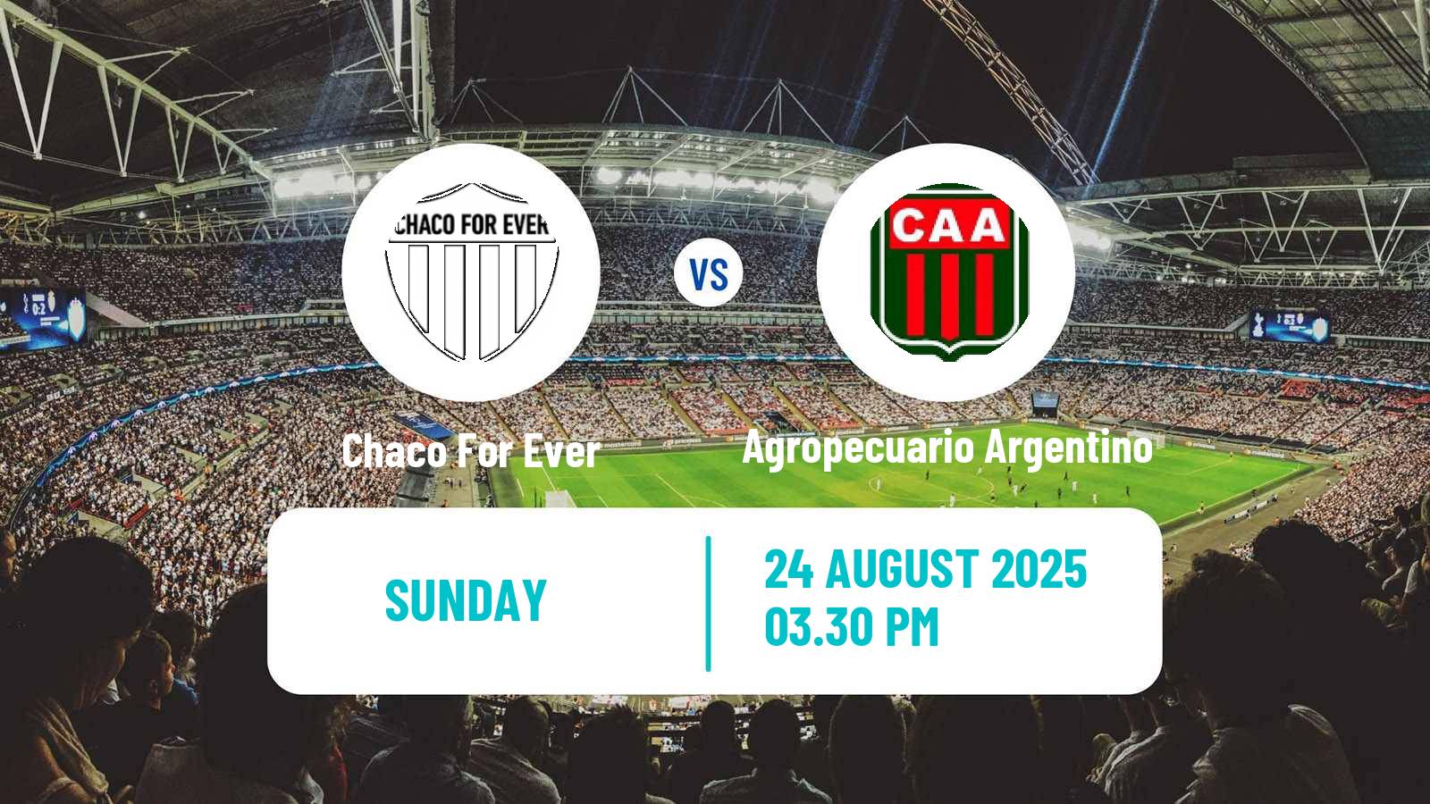 Football Argentinian Primera Nacional Chaco For Ever - Agropecuario Argentino