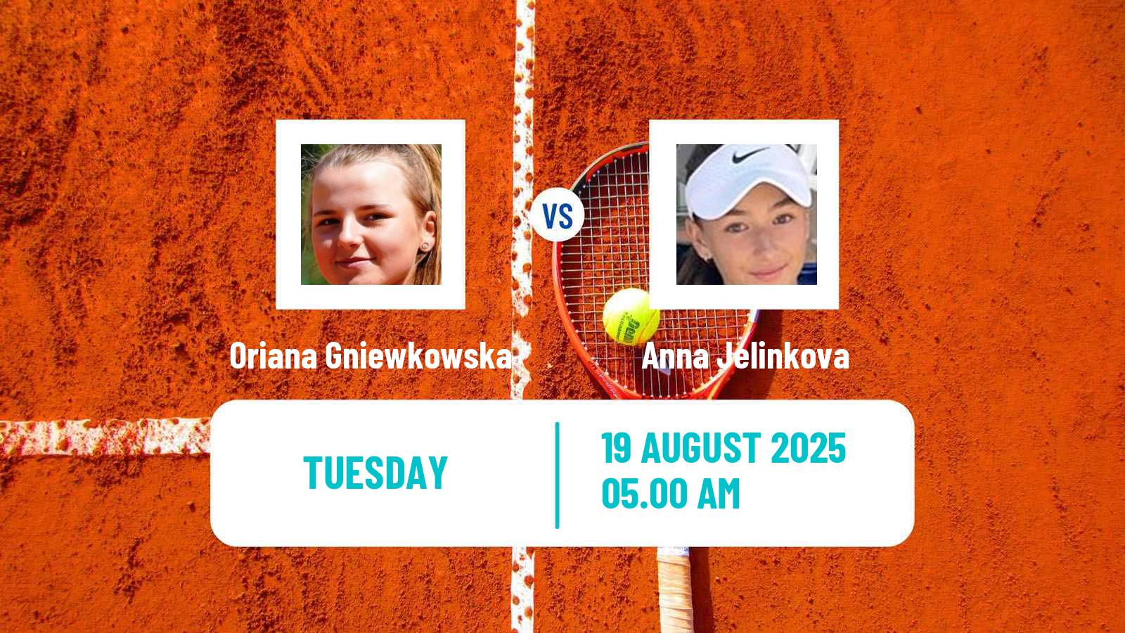 Tennis ITF W15 Krakow Women Oriana Gniewkowska - Anna Jelinkova