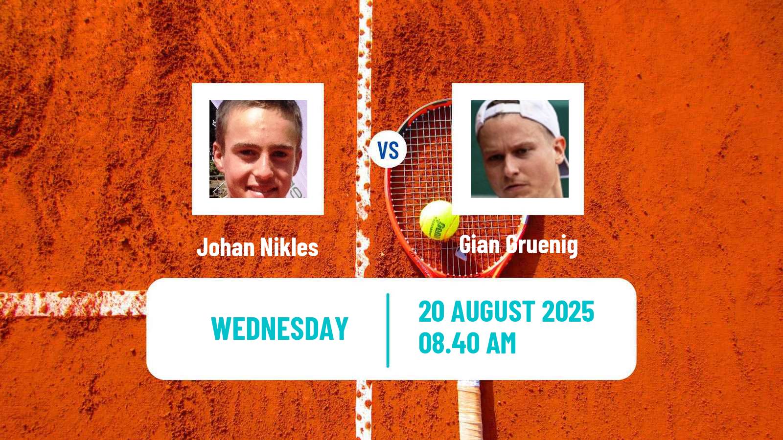 Tennis ITF M25 Muttenz Men Johan Nikles - Gian Gruenig
