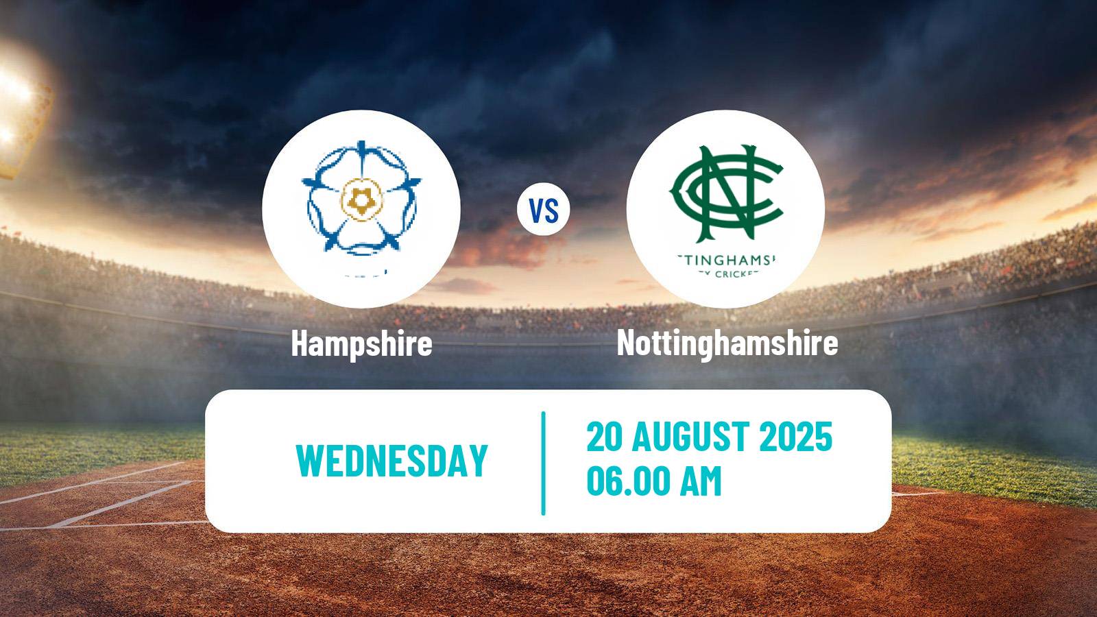 Cricket Royal London One-Day Cup Hampshire - Nottinghamshire