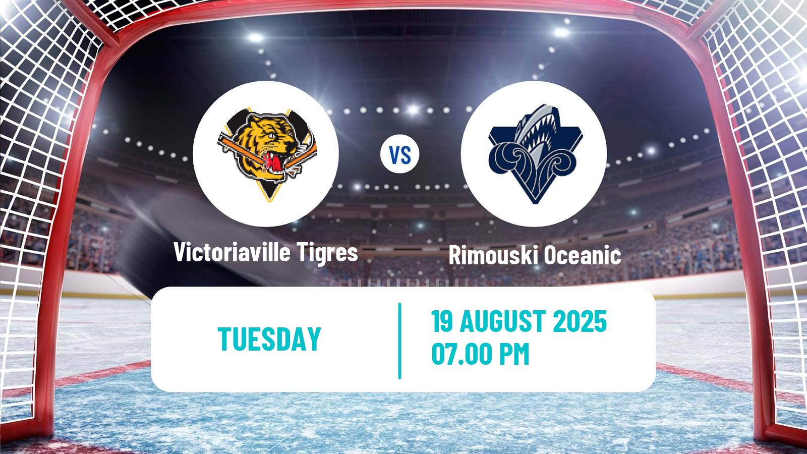 Hockey QMJHL Victoriaville Tigres - Rimouski Oceanic