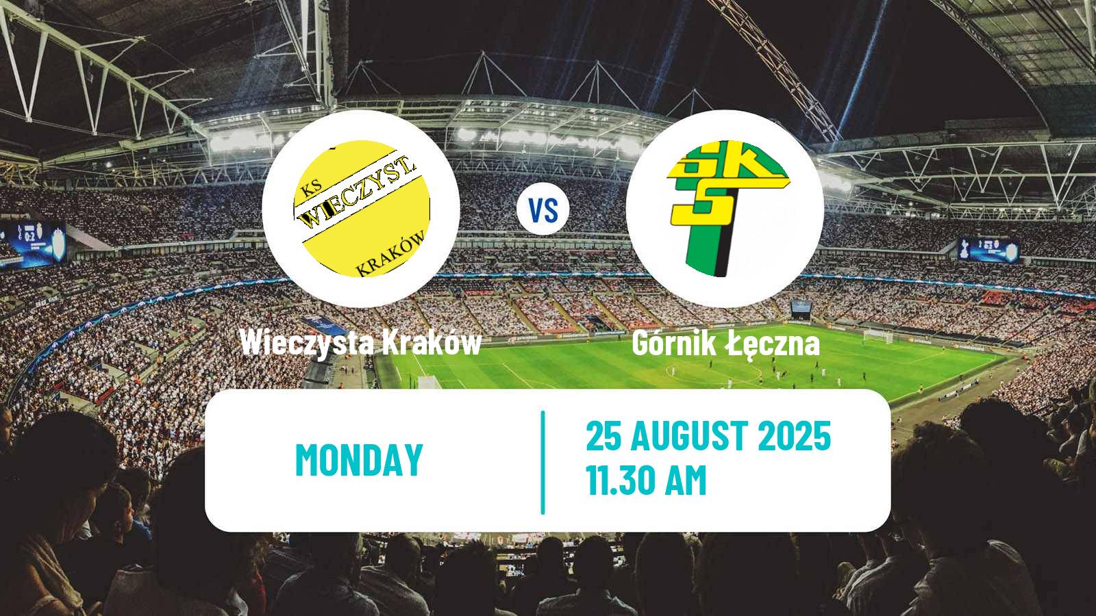 Football Polish Division 1 Wieczysta Kraków - Górnik Łęczna