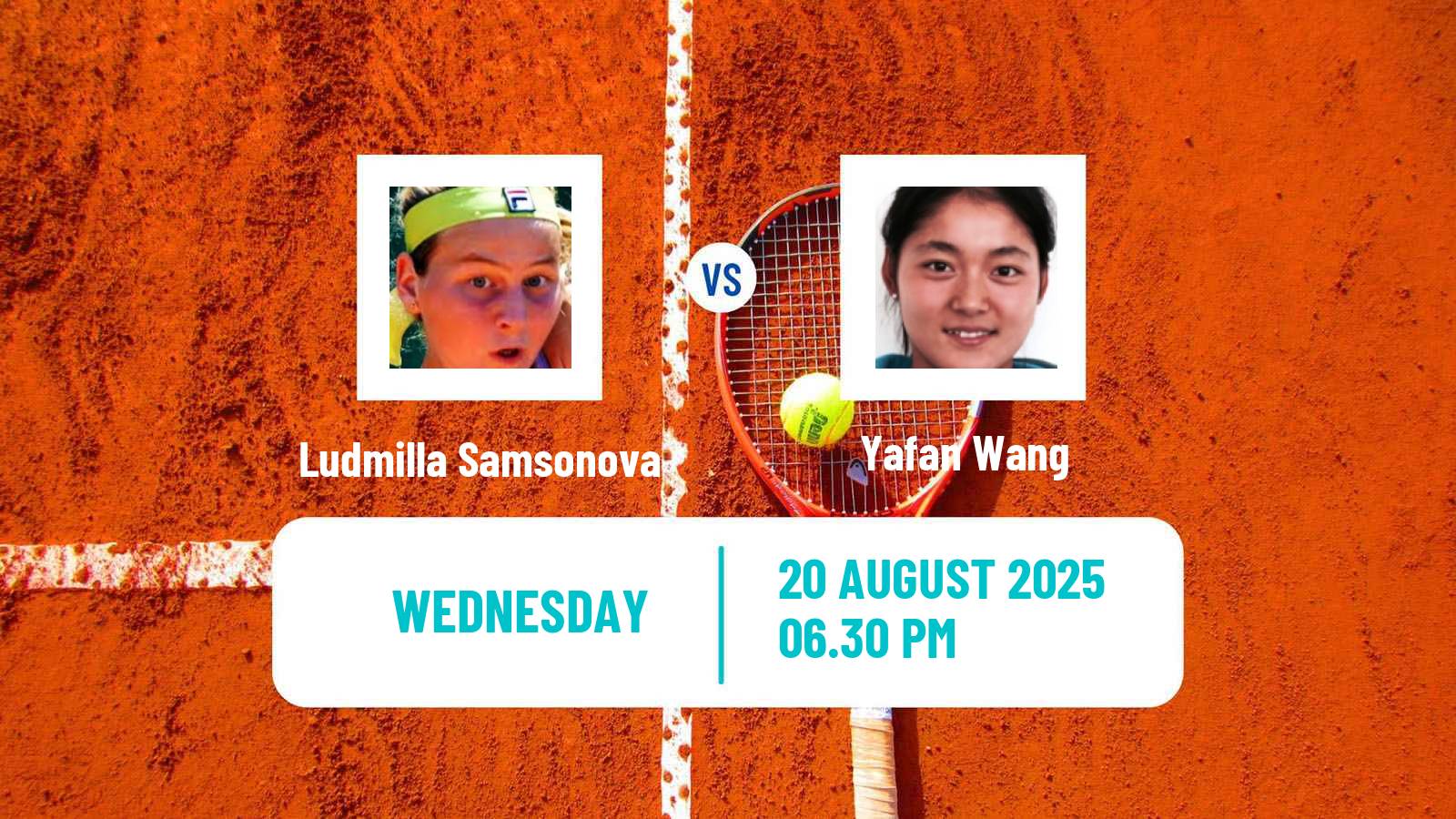 Tennis WTA Cleveland Ludmilla Samsonova - Yafan Wang