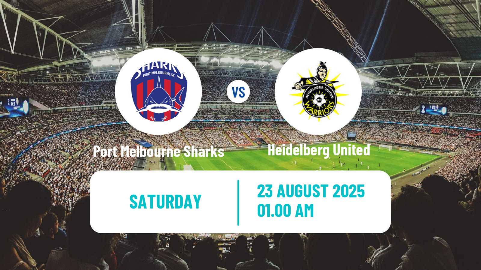 Football Australian NPL Victoria Port Melbourne Sharks - Heidelberg United