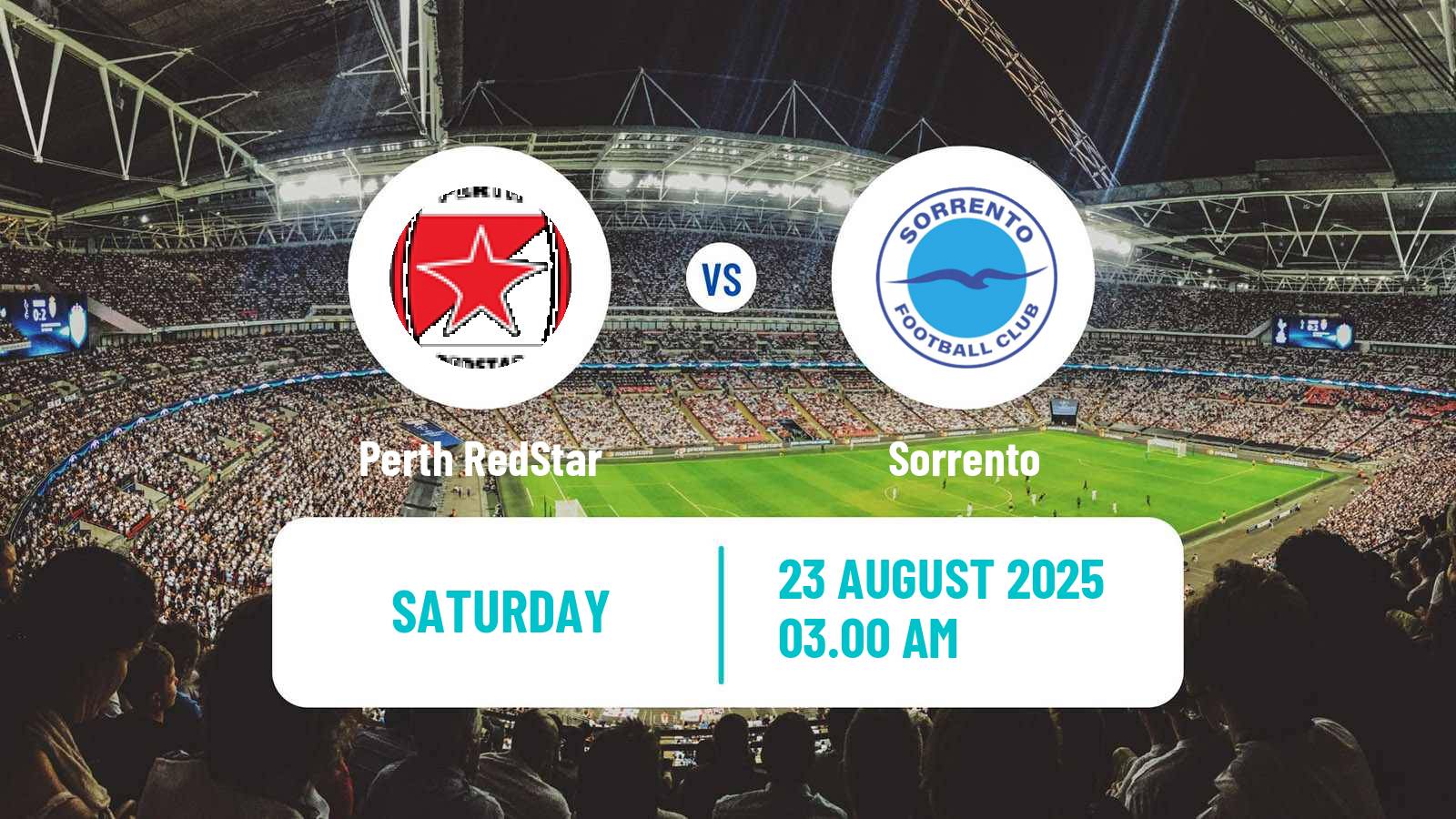 Football Australian NPL Western Australia Perth RedStar - Sorrento