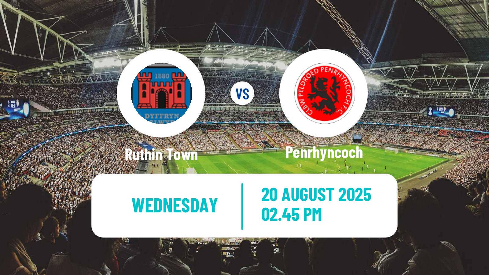 Football Welsh Cymru North Ruthin Town - Penrhyncoch