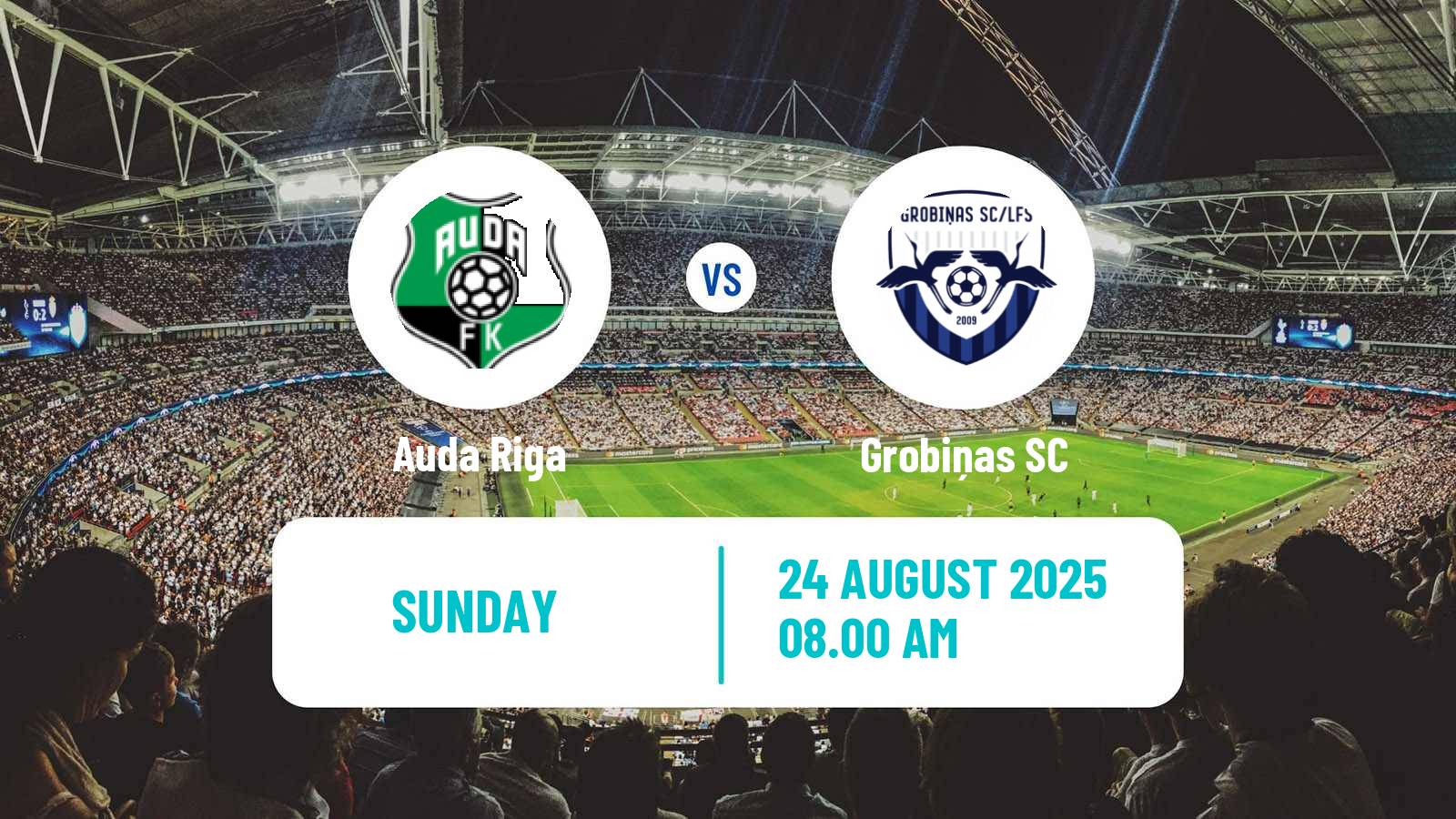 Football Latvian Virsliga Auda Riga - Grobiņa