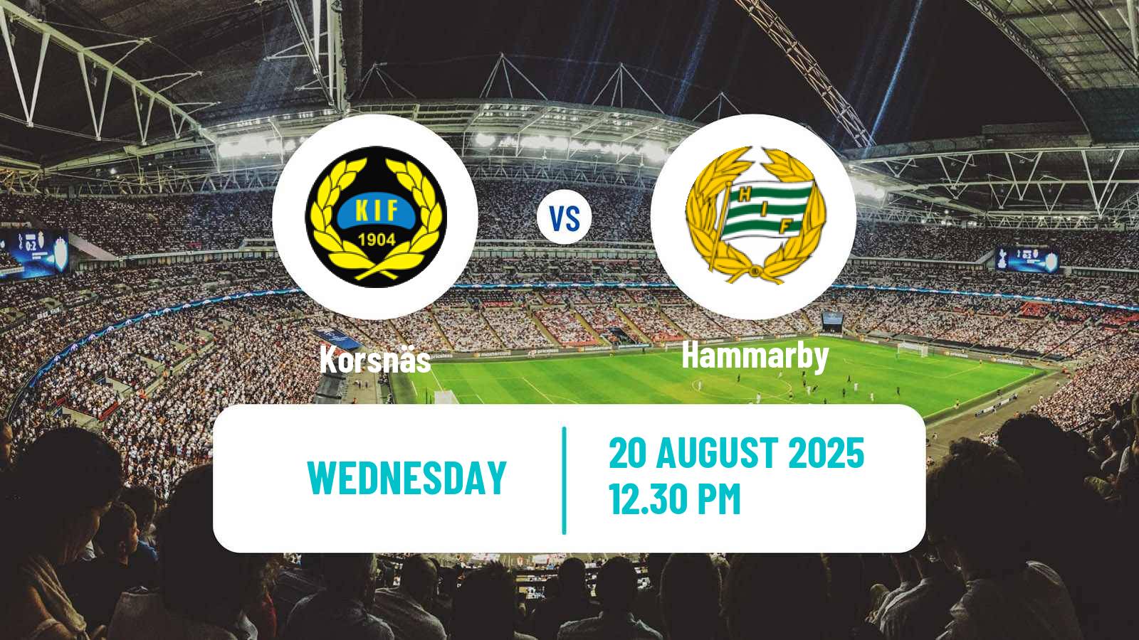 Football Svenska Cupen Korsnäs - Hammarby