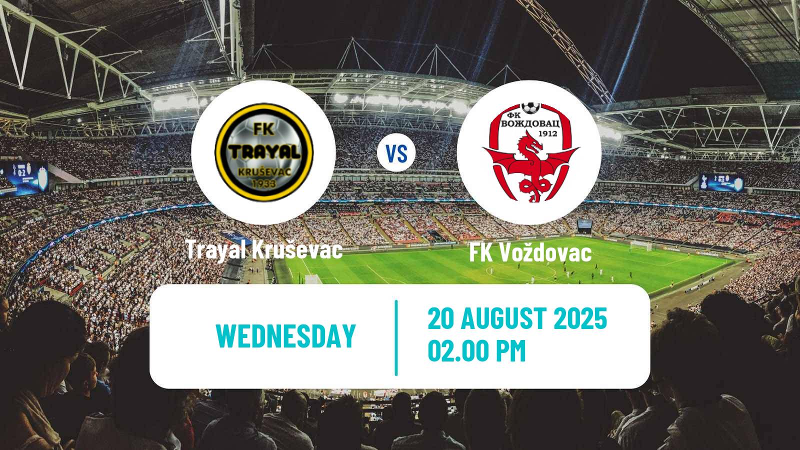 Football Serbian Prva Liga Trayal Kruševac - Voždovac