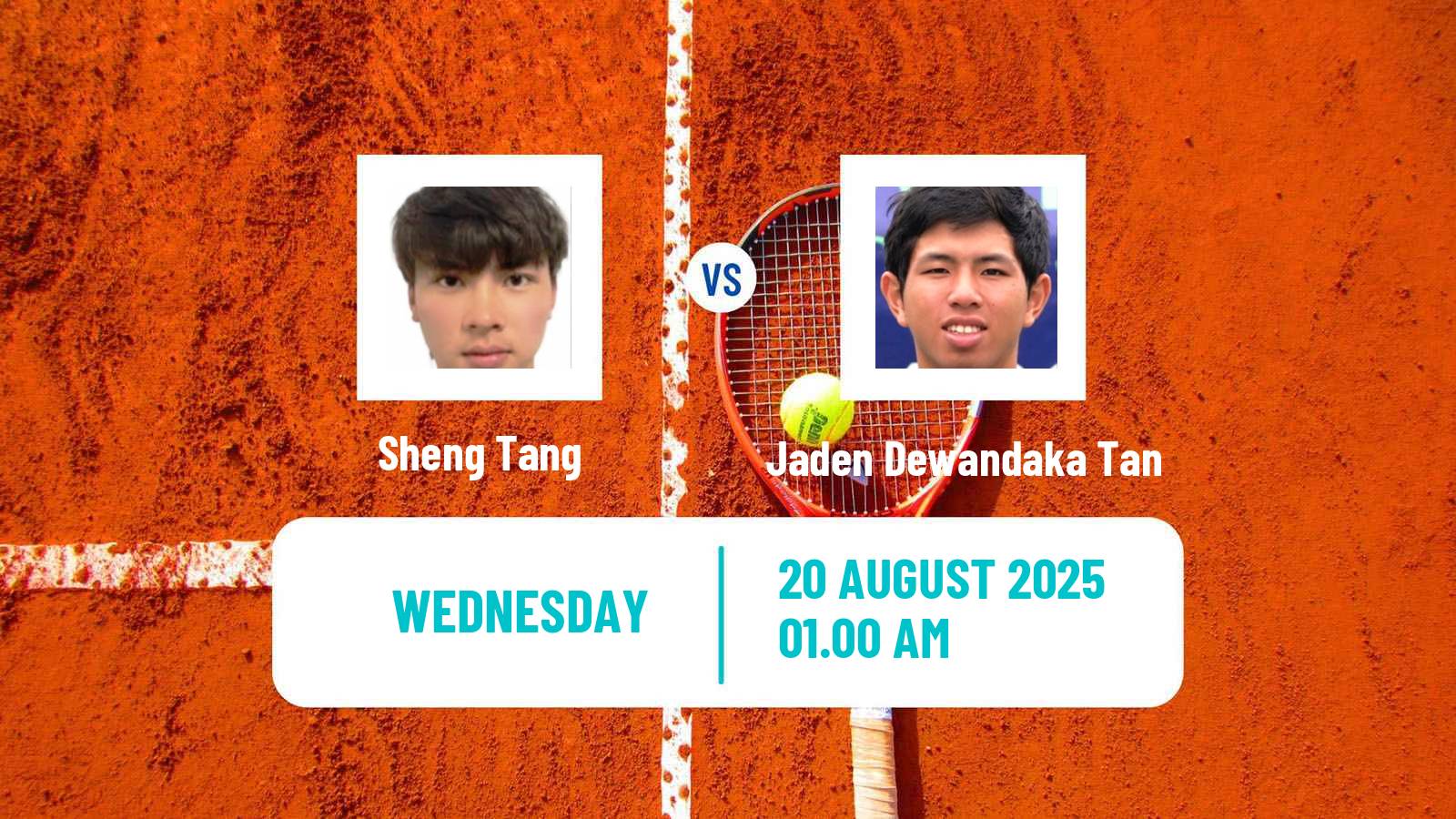Tennis ITF M15 Maanshan 6 Men Sheng Tang - Jaden Dewandaka Tan