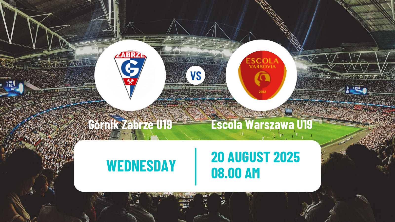 Football Polish Central Youth League Górnik Zabrze U19 - Escola Warszawa U19