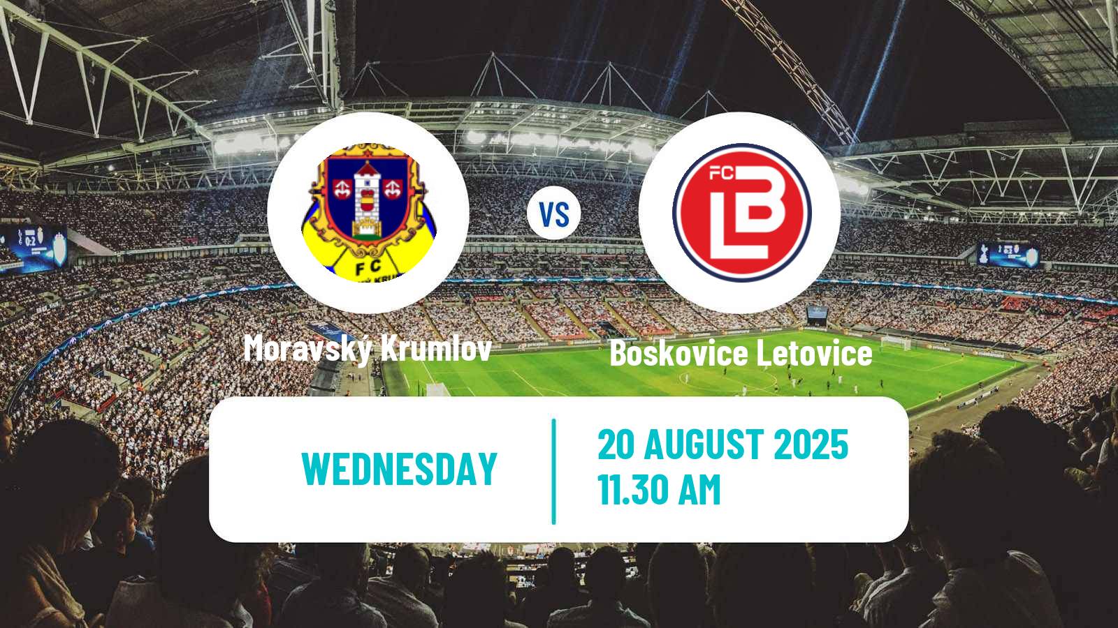 Football Czech Jihomoravsky KP Moravský Krumlov - Boskovice Letovice