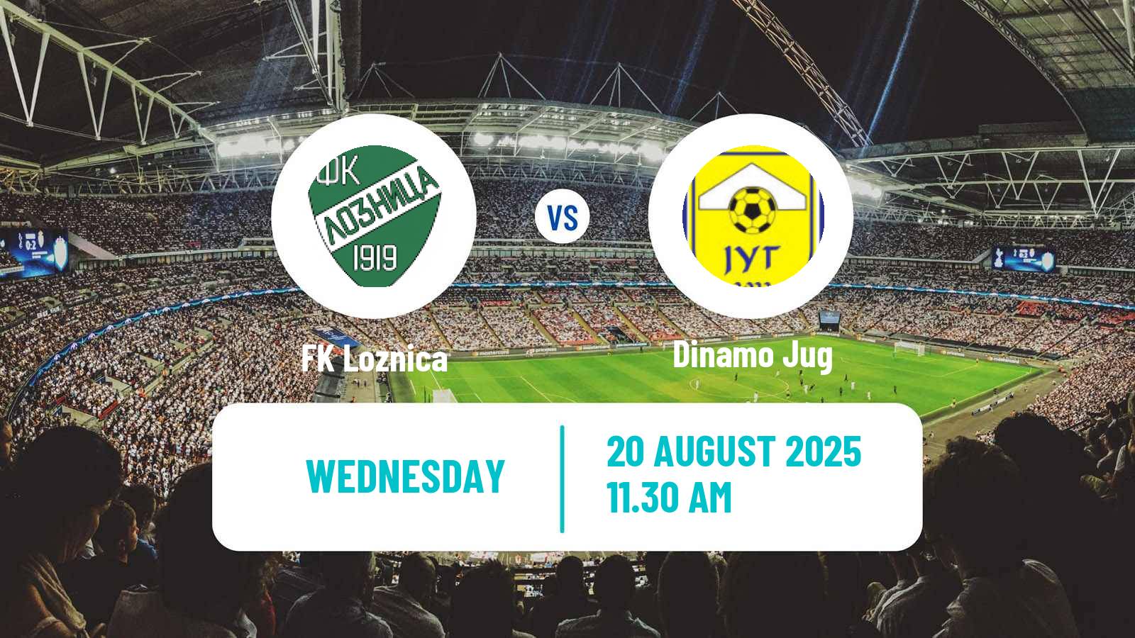 Football Serbian Prva Liga Loznica - Dinamo Jug