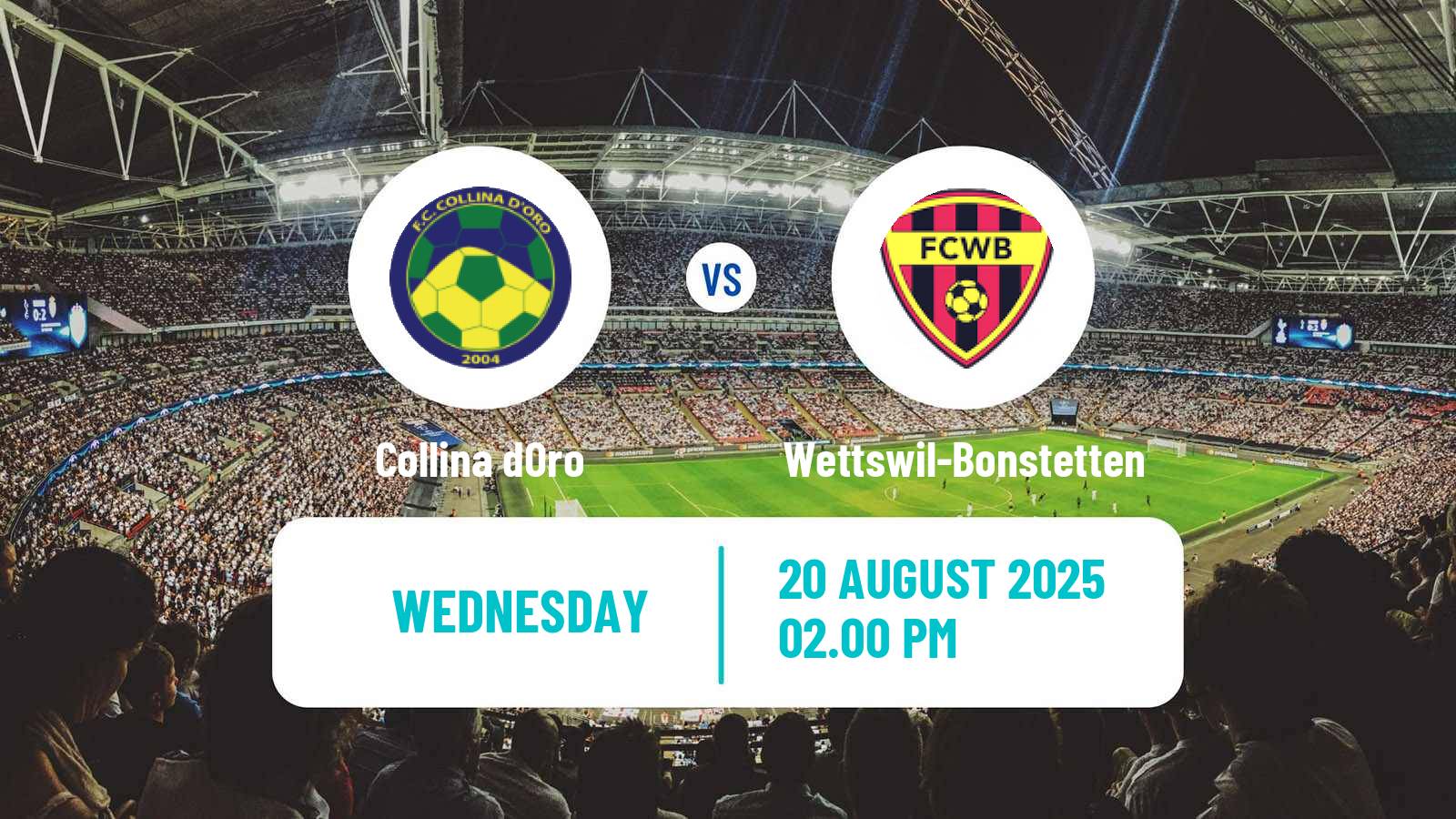 Football Swiss 1 Liga Classic Group 3 Collina dOro - Wettswil-Bonstetten