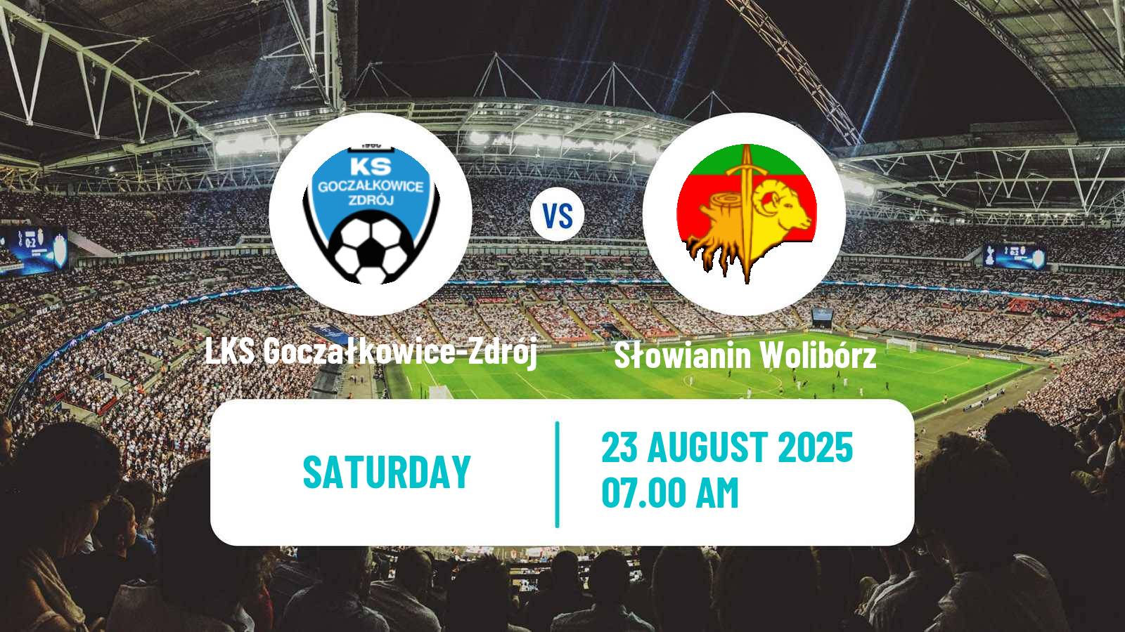Football Polish Division 3 - Group III LKS Goczałkowice-Zdrój - Słowianin Wolibórz