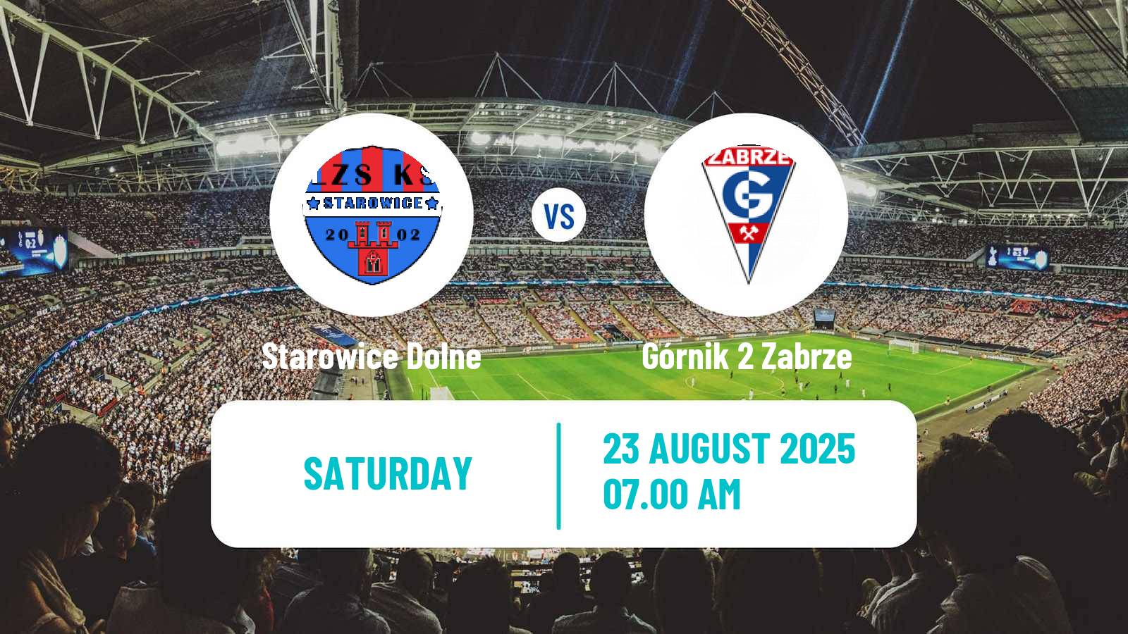 Football Polish Division 3 - Group III Starowice Dolne - Górnik 2 Zabrze