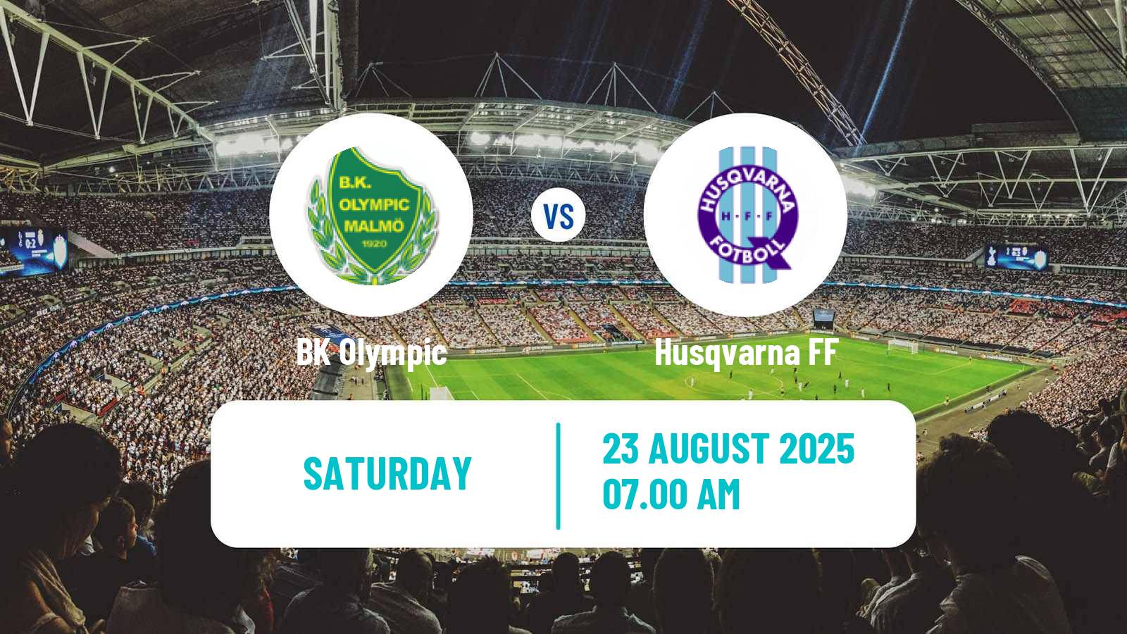 Football Swedish Division 1 Södra Olympic - Husqvarna