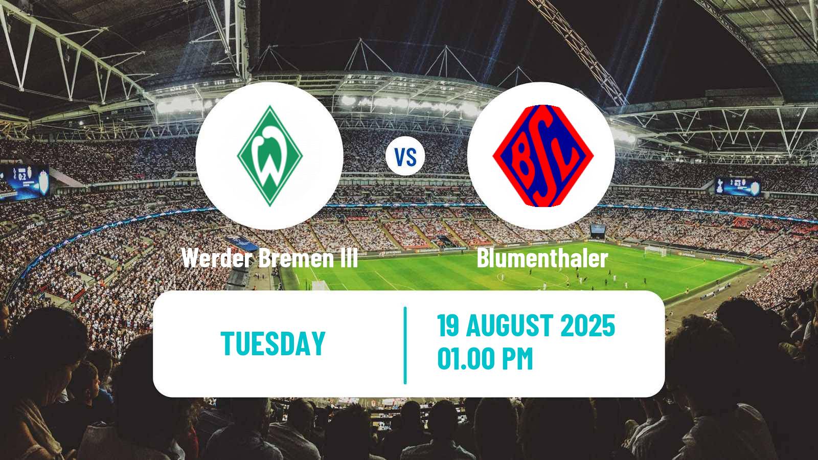Football German Oberliga Bremen Werder Bremen III - Blumenthaler
