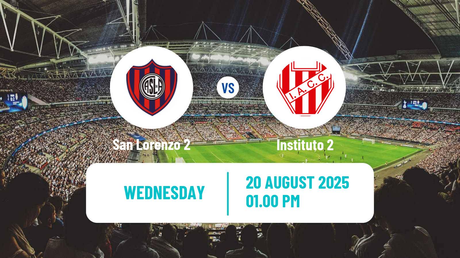 Football Argentinian Reserve League San Lorenzo 2 - Instituto 2