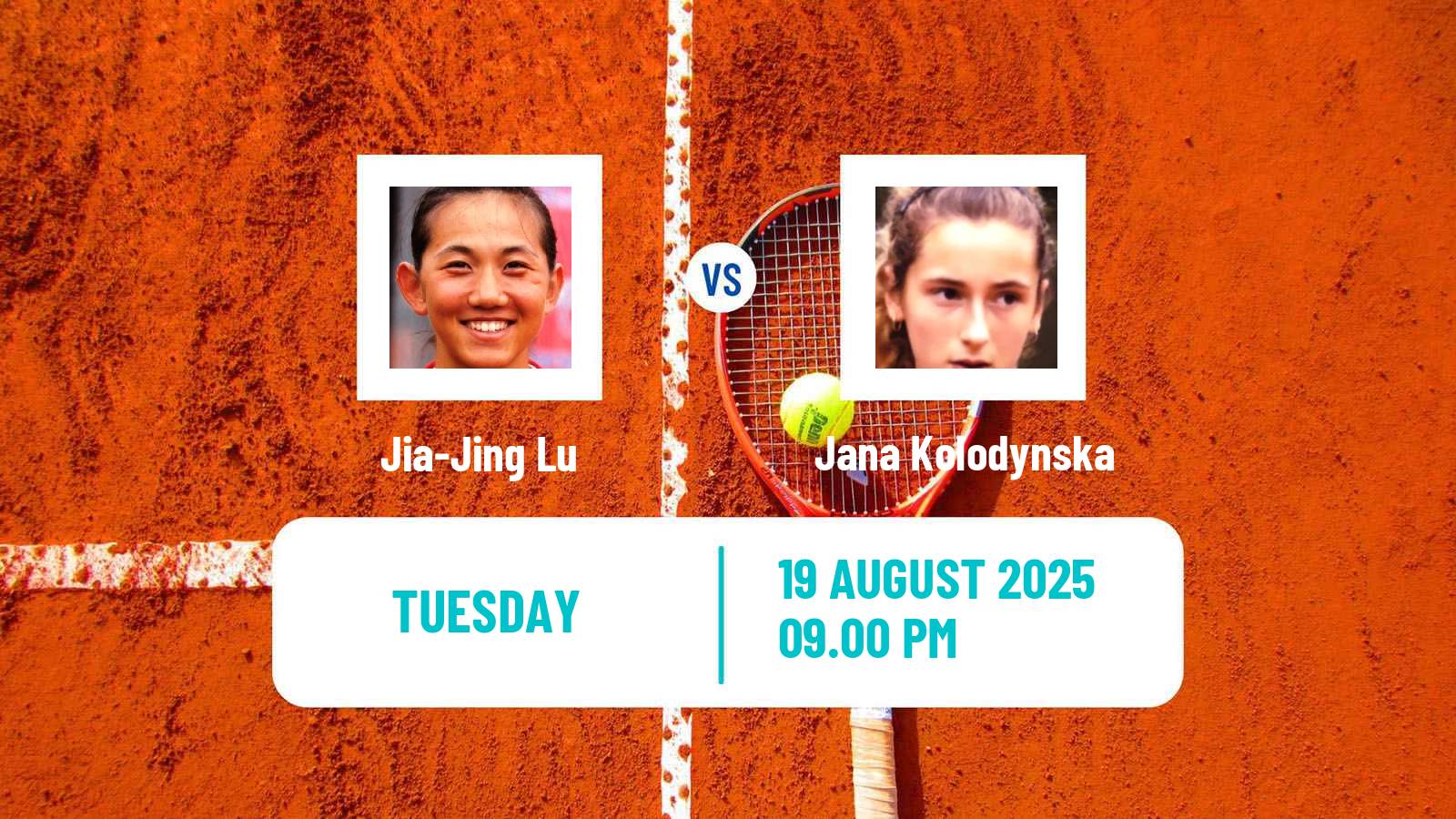 Tennis ITF W15 Luan 6 Women Jia-Jing Lu - Jana Kolodynska