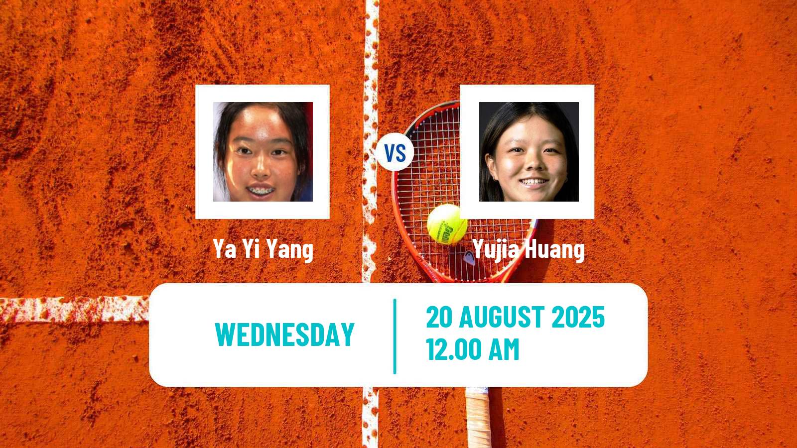Tennis ITF W15 Luan 6 Women Ya Yi Yang - Yujia Huang