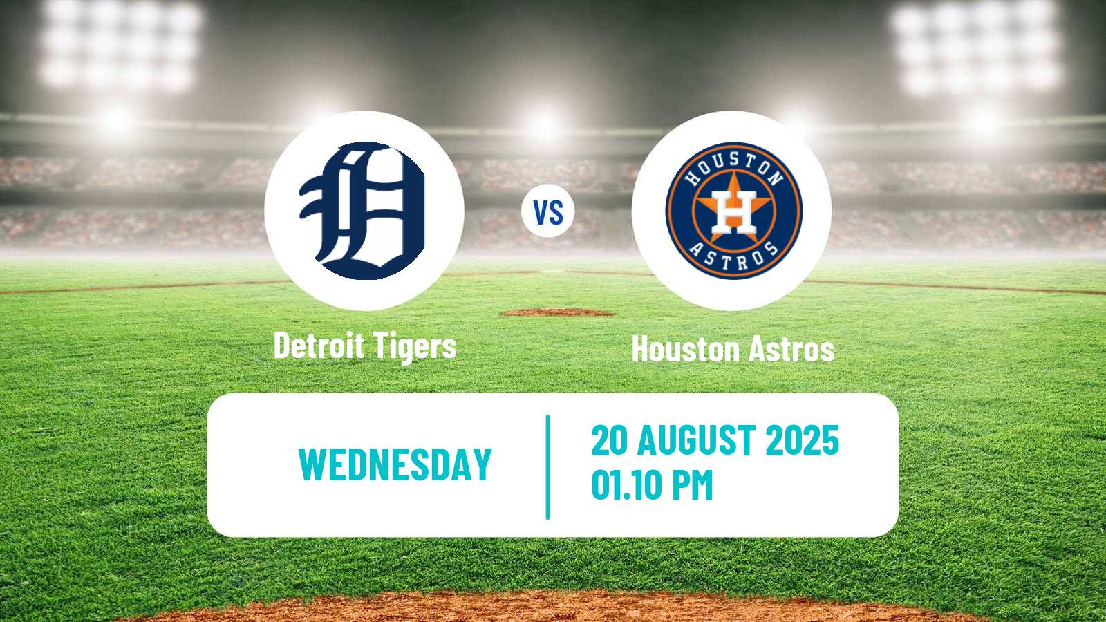 Baseball MLB Detroit Tigers - Houston Astros