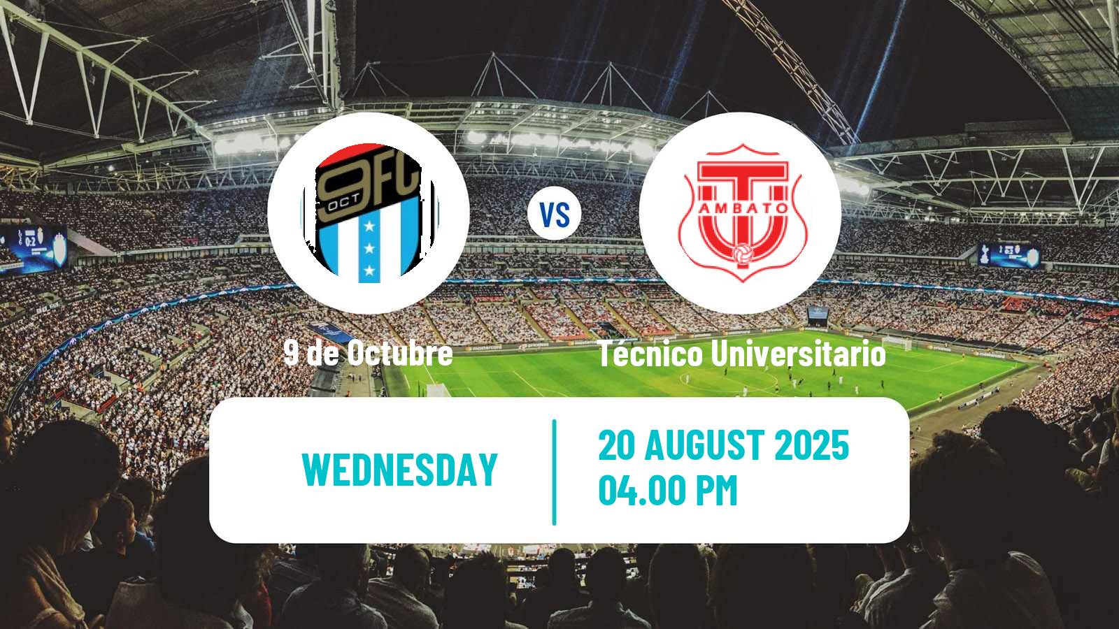 Football Ecuadorian Copa 9 de Octubre - Técnico Universitario