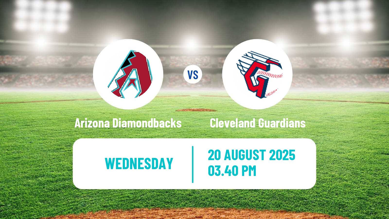 Baseball MLB Arizona Diamondbacks - Cleveland Guardians