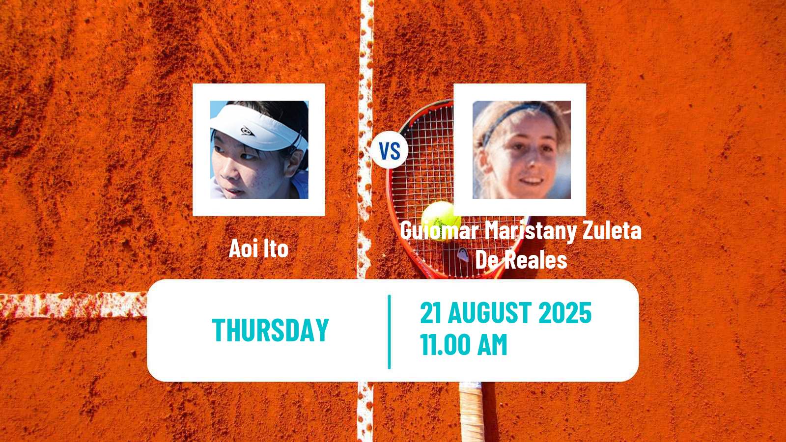 Tennis WTA US Open Aoi Ito - Guiomar Maristany Zuleta De Reales