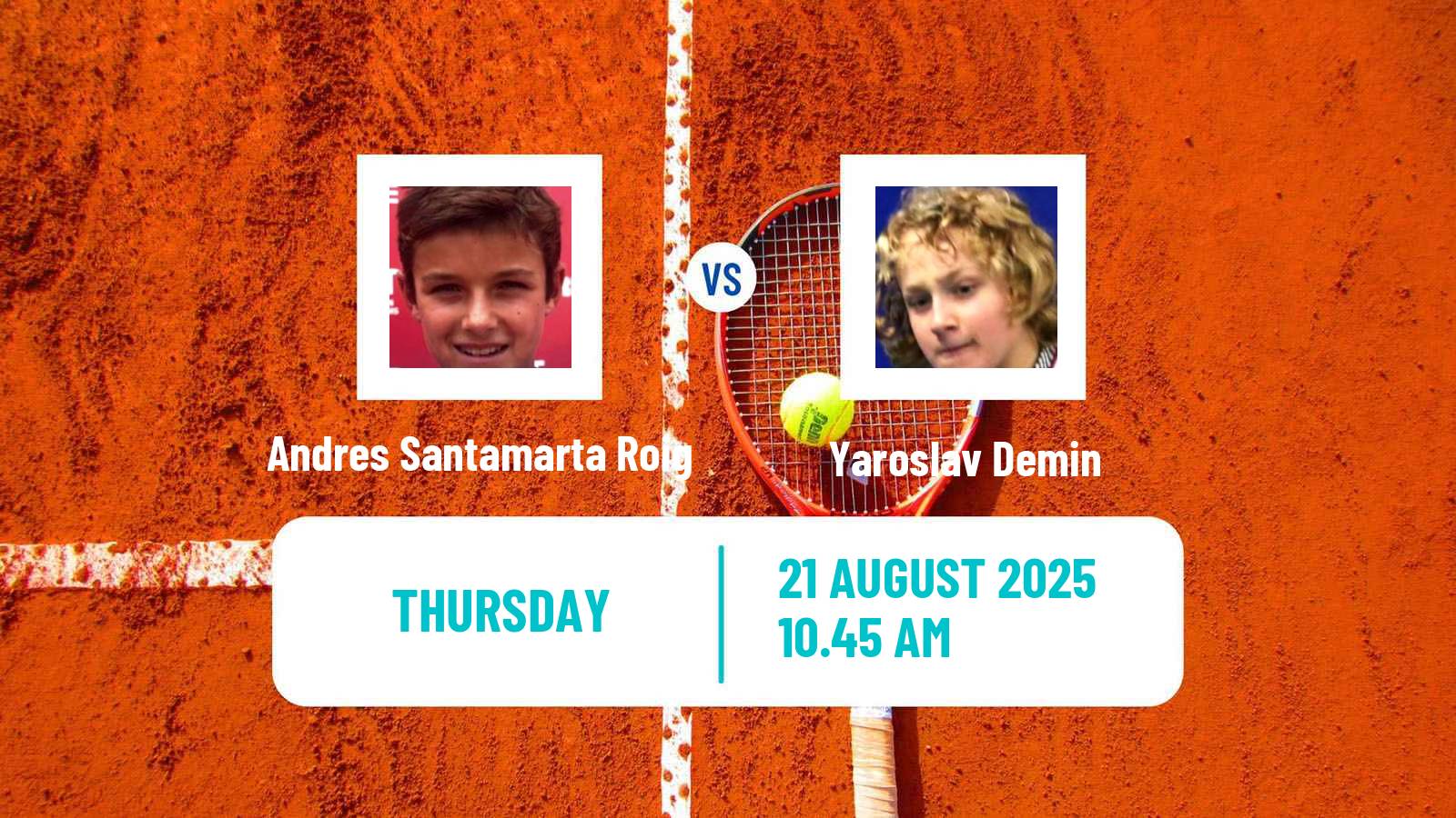 Tennis ITF M25 Santander Men Andres Santamarta Roig - Yaroslav Demin