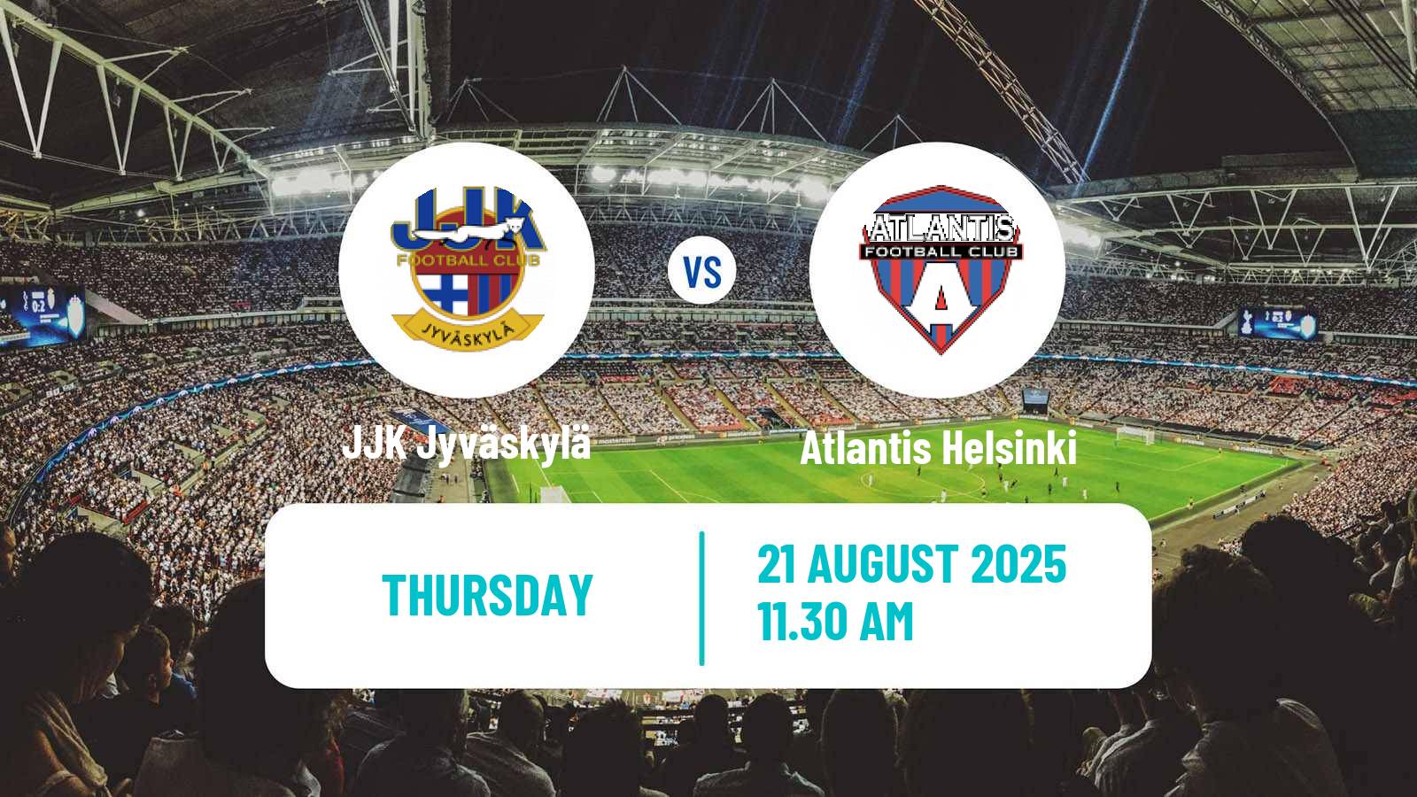 Football Finnish Ykkonen JJK Jyväskylä - Atlantis Helsinki