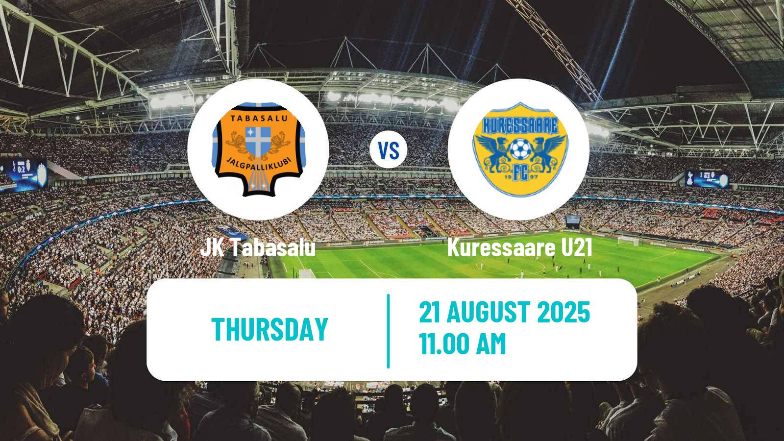 Football Estonian Esiliiga B Tabasalu - Kuressaare U21
