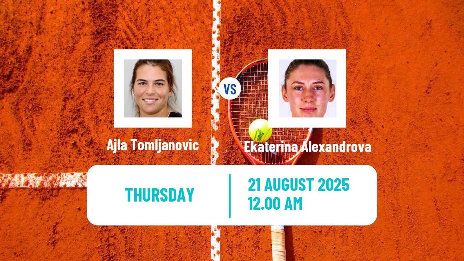 Tennis WTA Monterrey Ajla Tomljanovic - Ekaterina Alexandrova