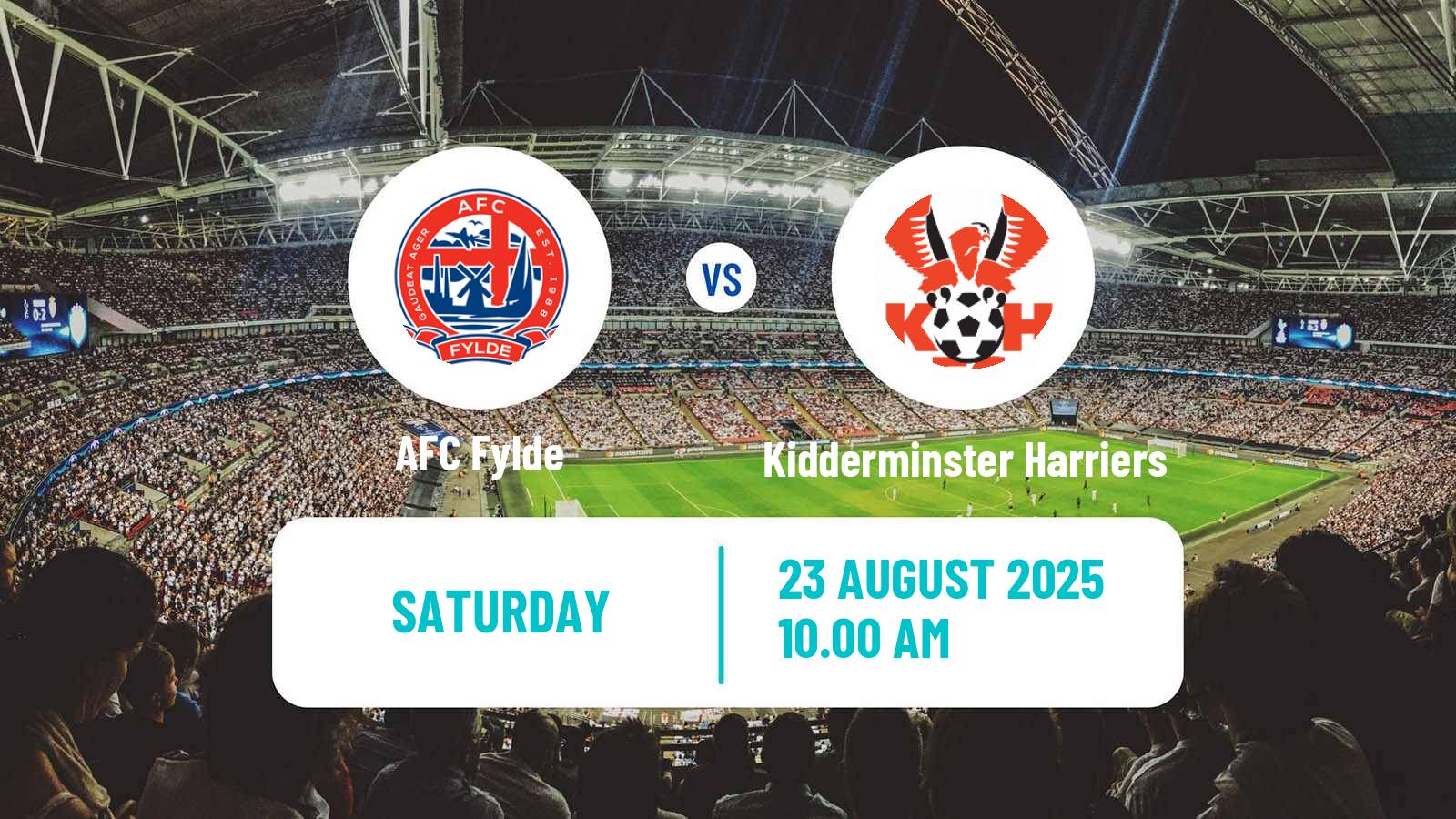 Football English National League North Fylde - Kidderminster Harriers