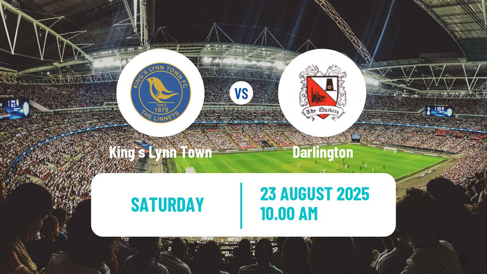 Football English National League North King`s Lynn Town - Darlington