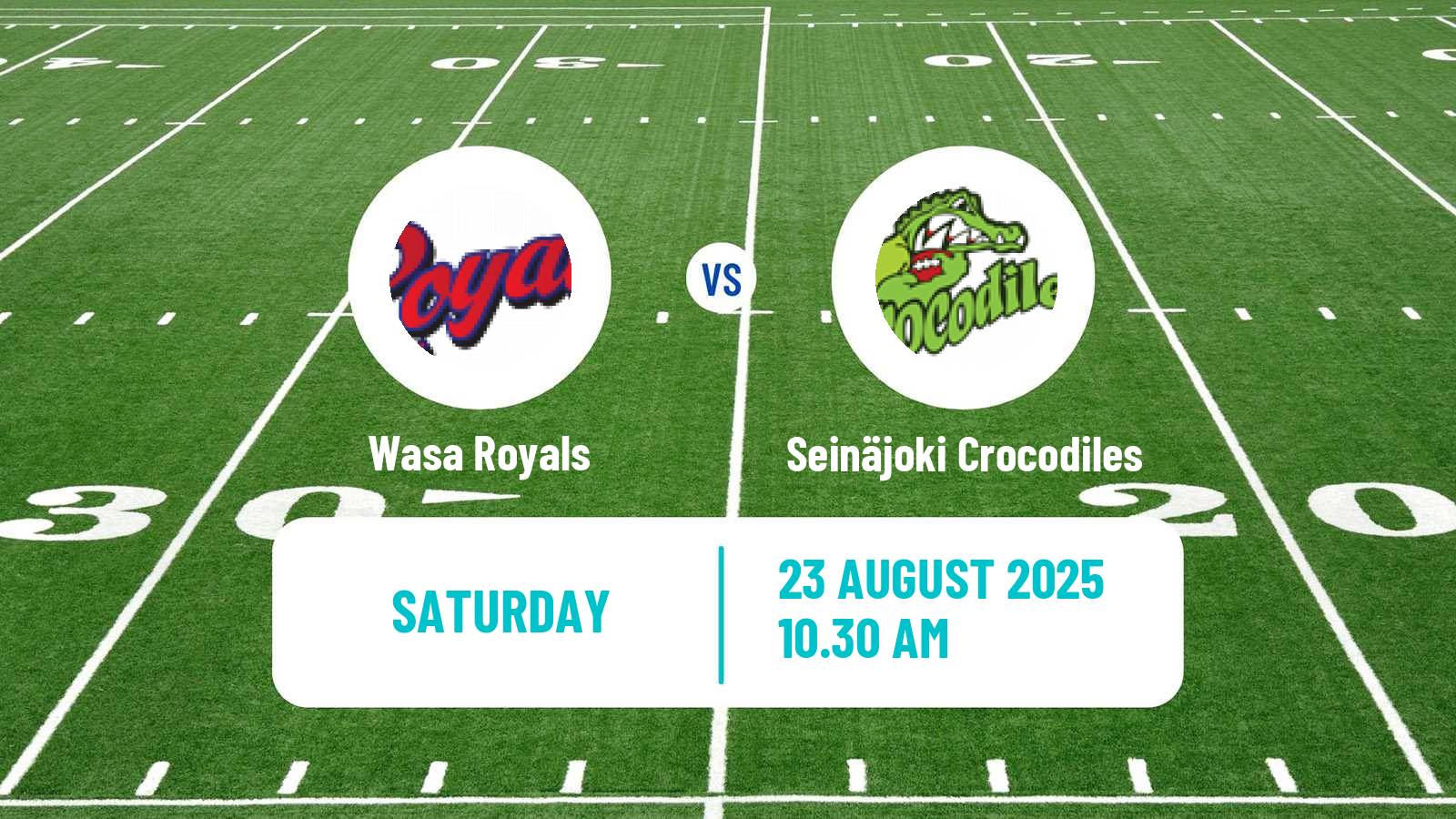 American football Finnish Vaahteraliiga Wasa Royals - Seinäjoki Crocodiles