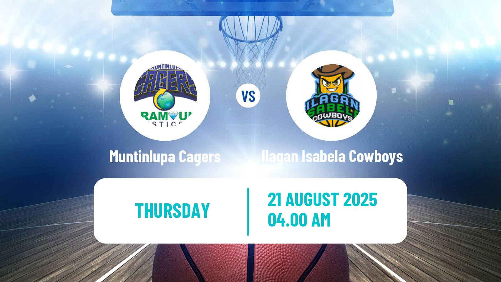 Basketball Philippines MBPL  Muntinlupa Cagers - Ilagan Isabela Cowboys