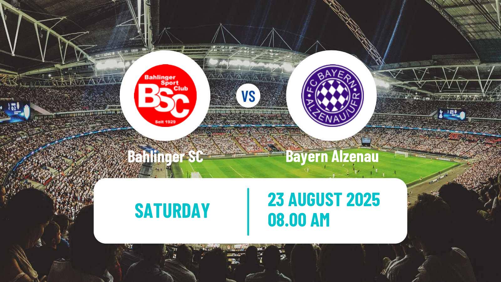 Football German Regionalliga Sudwest Bahlinger - Bayern Alzenau