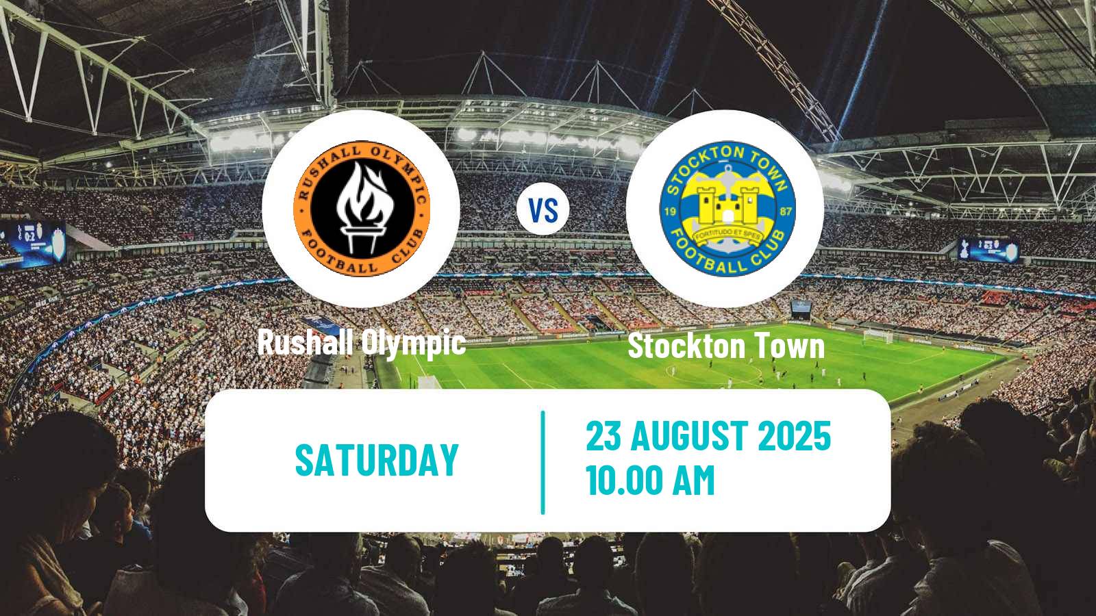 Football English NPL Premier Division Rushall Olympic - Stockton Town