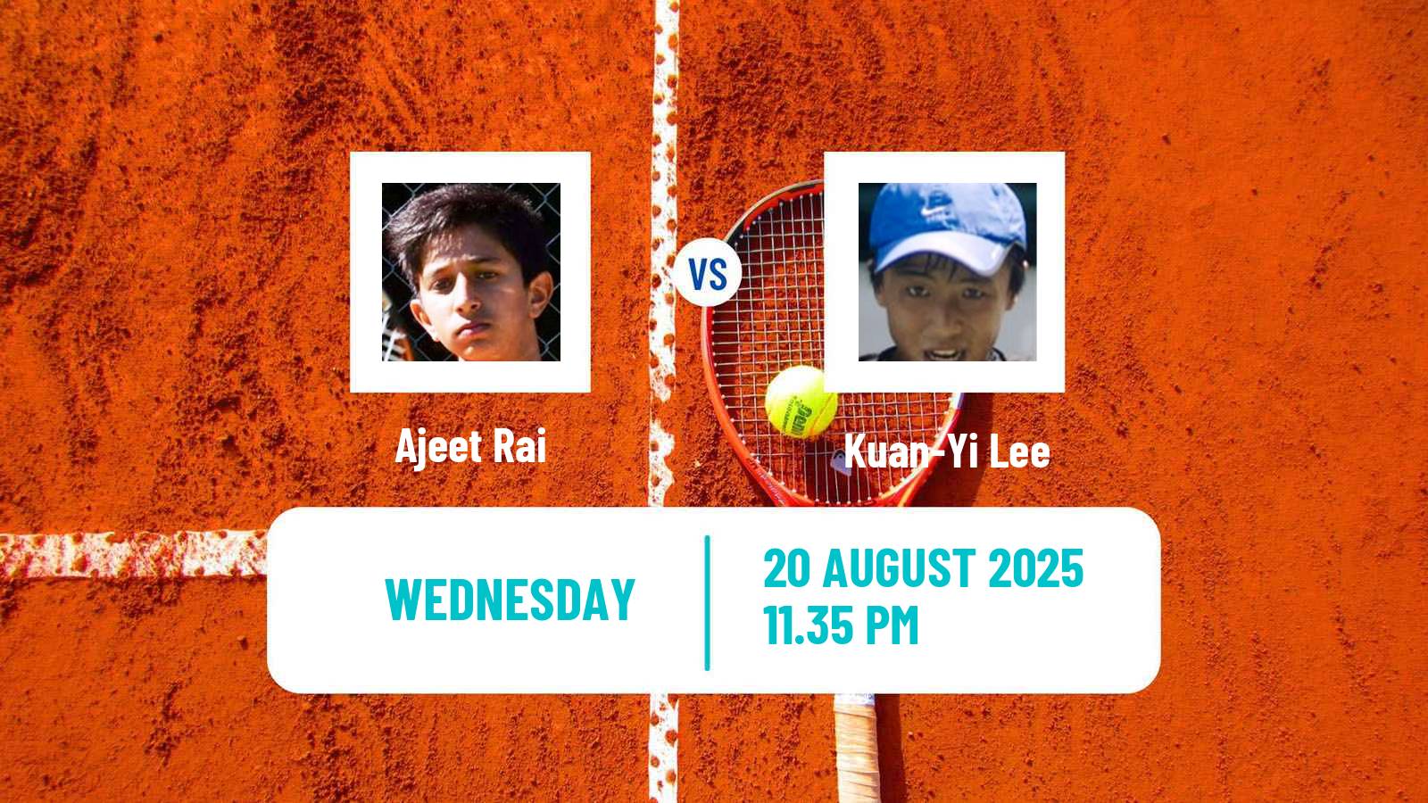Tennis ITF M25 Taipei Men Ajeet Rai - Kuan-Yi Lee