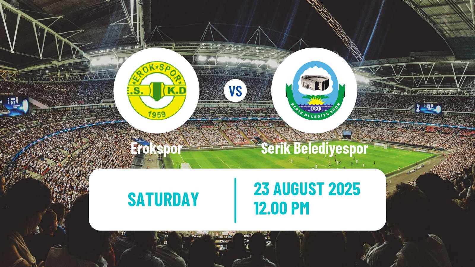 Football Turkish First League Erokspor - Serik Belediyespor