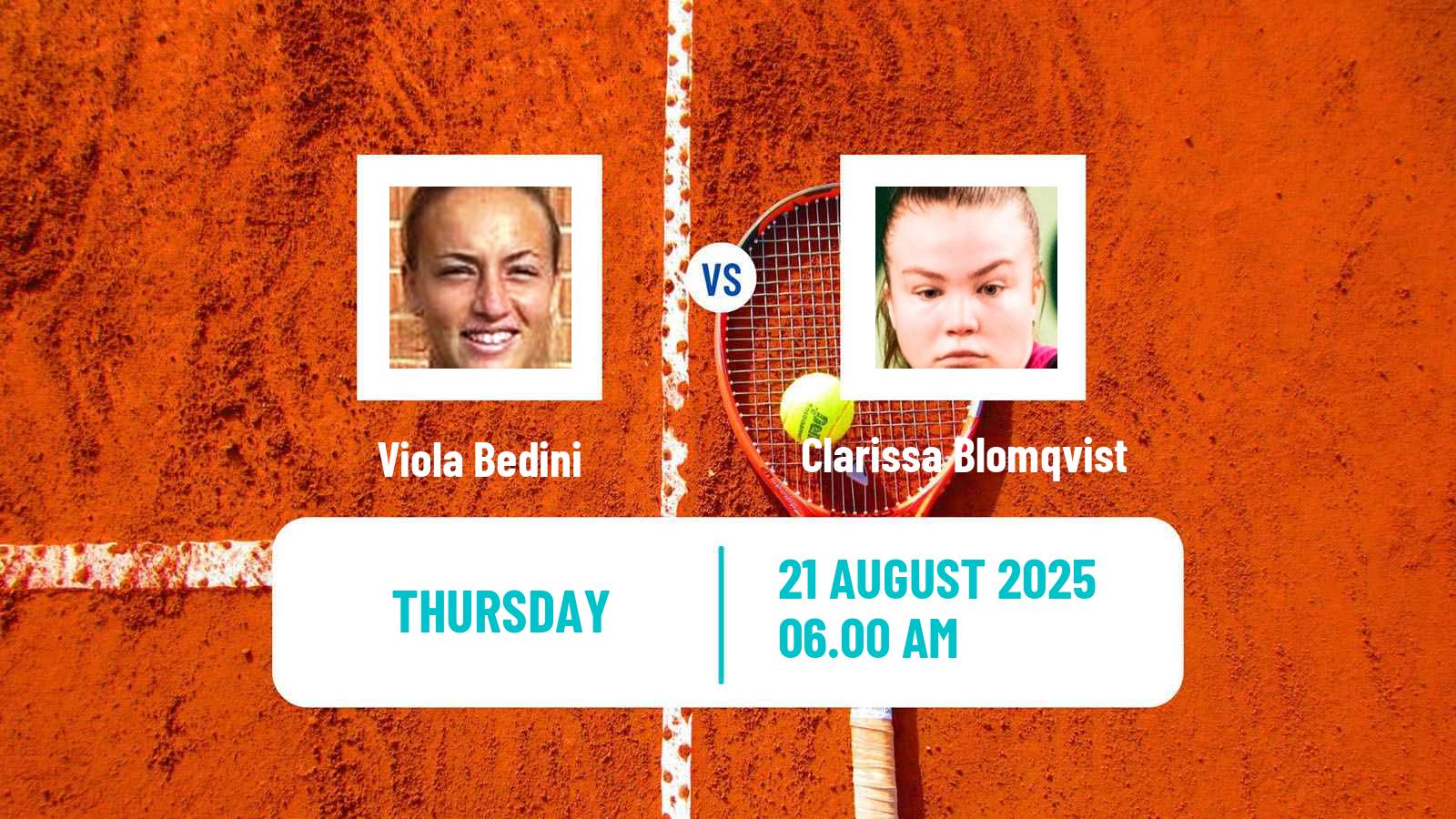 Tennis ITF W15 Monastir 30 Women Viola Bedini - Clarissa Blomqvist