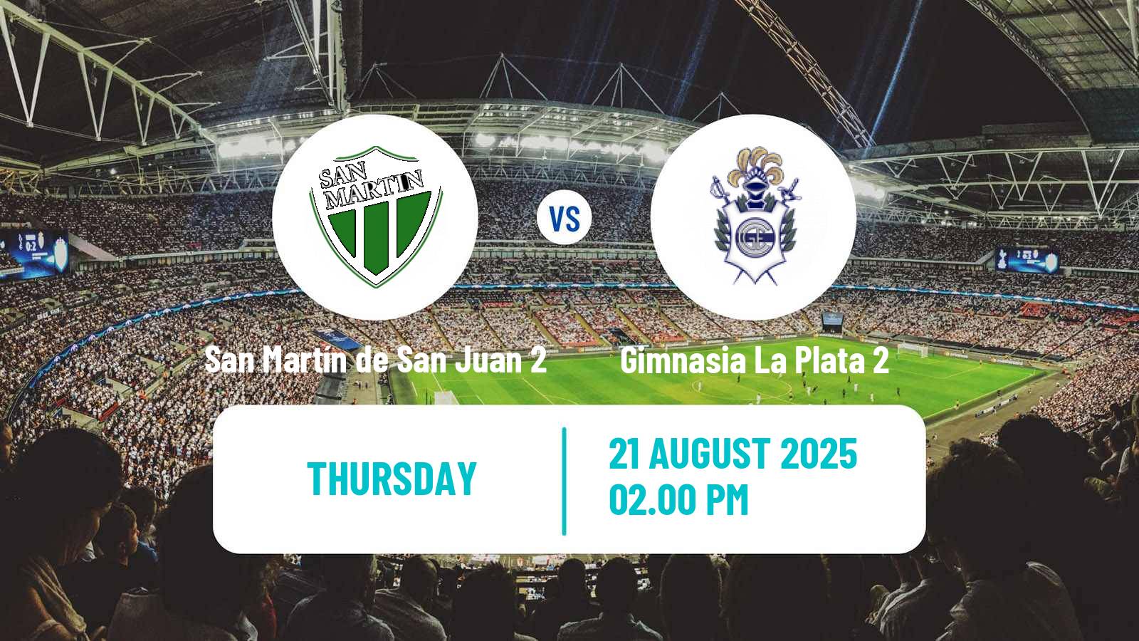 Football Argentinian Reserve League San Martín de San Juan 2 - Gimnasia La Plata 2